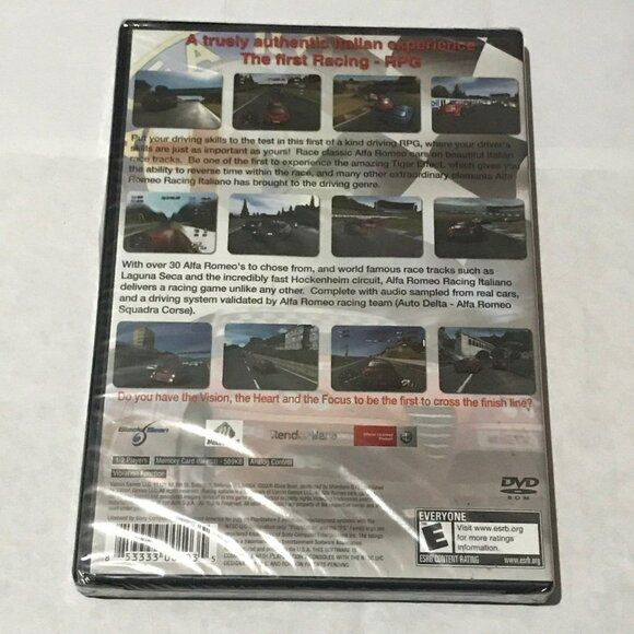 PS2 Alfa Romeo Racing Italiano (Factory Sealed) Playstation 2 - Picture 2 of 3